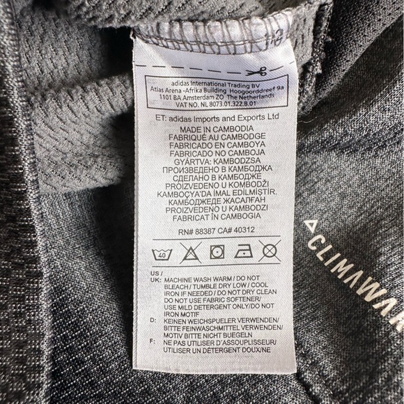 Adidas Team Issue Badge of Sport Grid Hoodie Dark Grey Heather, Medium - Picture 4 of 9